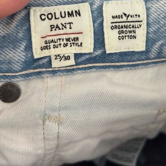 Levis Women Straight Leg High Rise Column Taper Patchwork Jeans Denim Size 25 30 - Picture 6 of 14